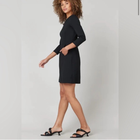 🖤 LBD 🖤 SPANX Black Long Sleeve Dress - Picture 2 of 4